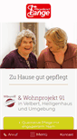 Mobile Screenshot of pflegedienst-lange.de