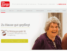 Tablet Screenshot of pflegedienst-lange.de